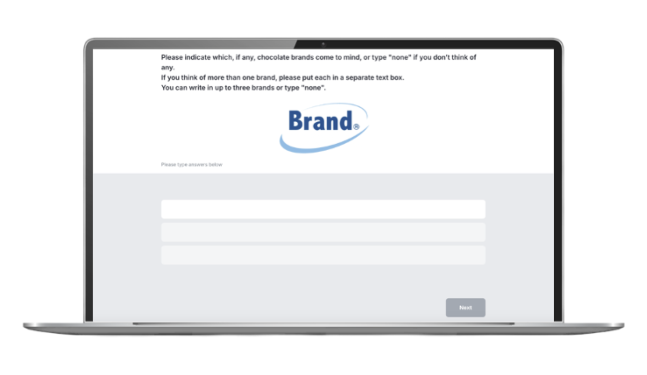 Unbranded brand logo on computer screen