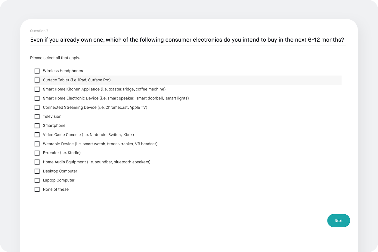 chart screenshot to optimize a product line