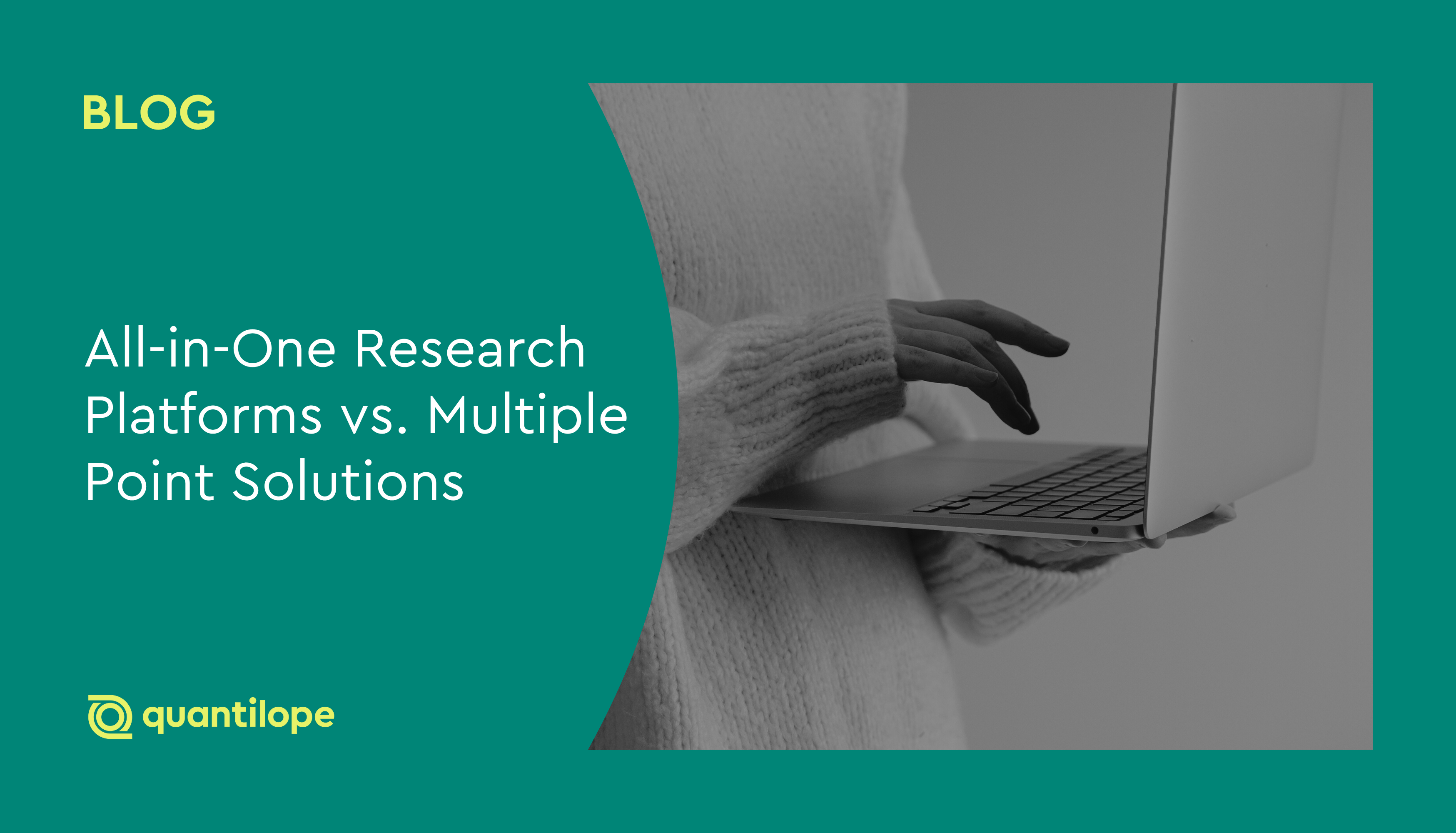 green blog background with person carrying laptop computer